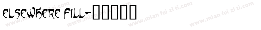 elsewhere fill字体转换